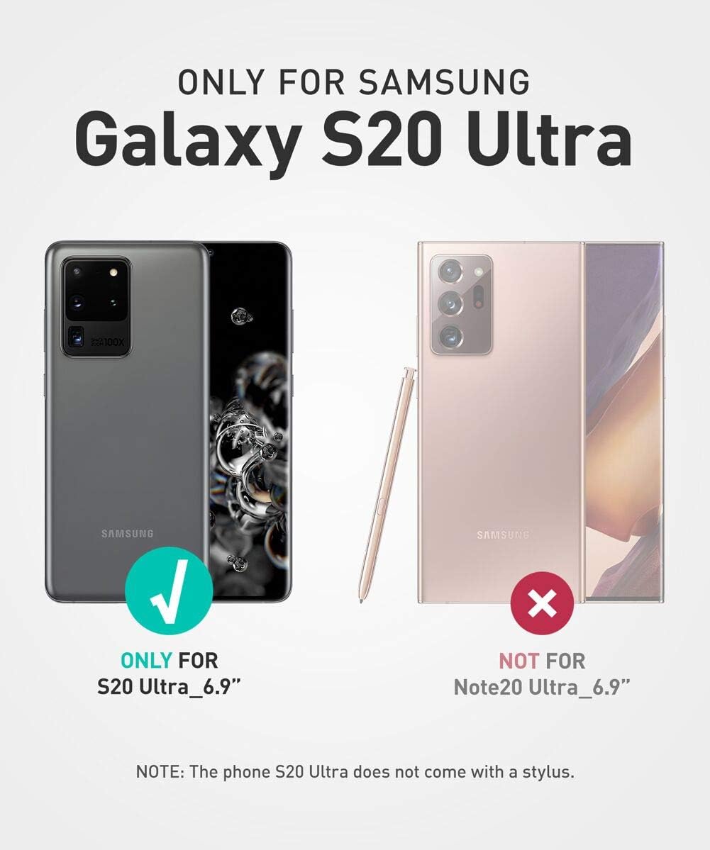 i-Blason Cosmo Series Case for Samsung Galaxy S20 Ultra 5G (2020 Release), Slim Stylish Protective Case Without Built-in Screen Protector, Ameth, 6.9''