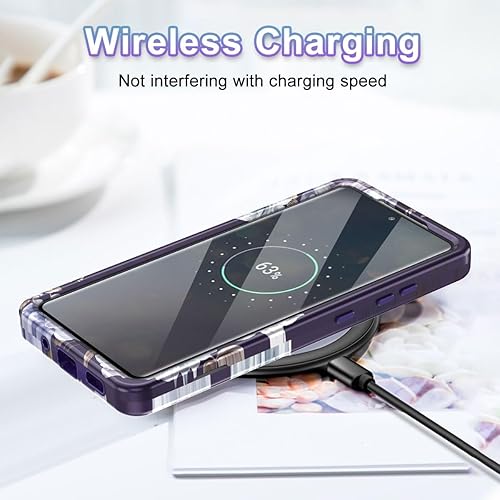 Miniatura 6 de Btscase Funda para Galaxy S20 FE 5G, patrón de mármol 3 en 1, resistente a prueba de golpes, cuerpo completo, policarbonato duro y suave protección