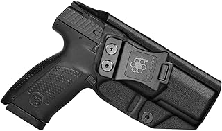 Amberide IWB KYDEX Holster Fit: CZ P-10 C Pistol | Inside Waistband | Adjustable Cant | US KYDEX Made (Black, Right Hand Draw (IWB))