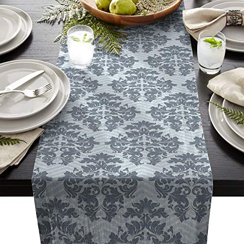 テーブルランナー クラシック 西欧 花柄 テーブルクロス モダン 北欧風 プレースマット レストラン用 滑り止め 上品 断熱 食卓飾り お食事マット おしゃれ インテリア 33x229cm