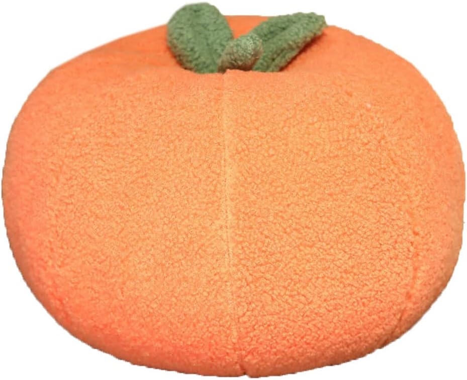 Creative Fruit Plush Pillow Simulation Pineapple Strawberry Plush Cushion Sofa Waist Pillow Soft Sleeping Stuffed Throw Pillows (Orange(35cm/13.8"))