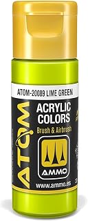 AMMO of Mig Jimenez S.L Atom: Lime Green Acrylic Paint 20ml Bottle