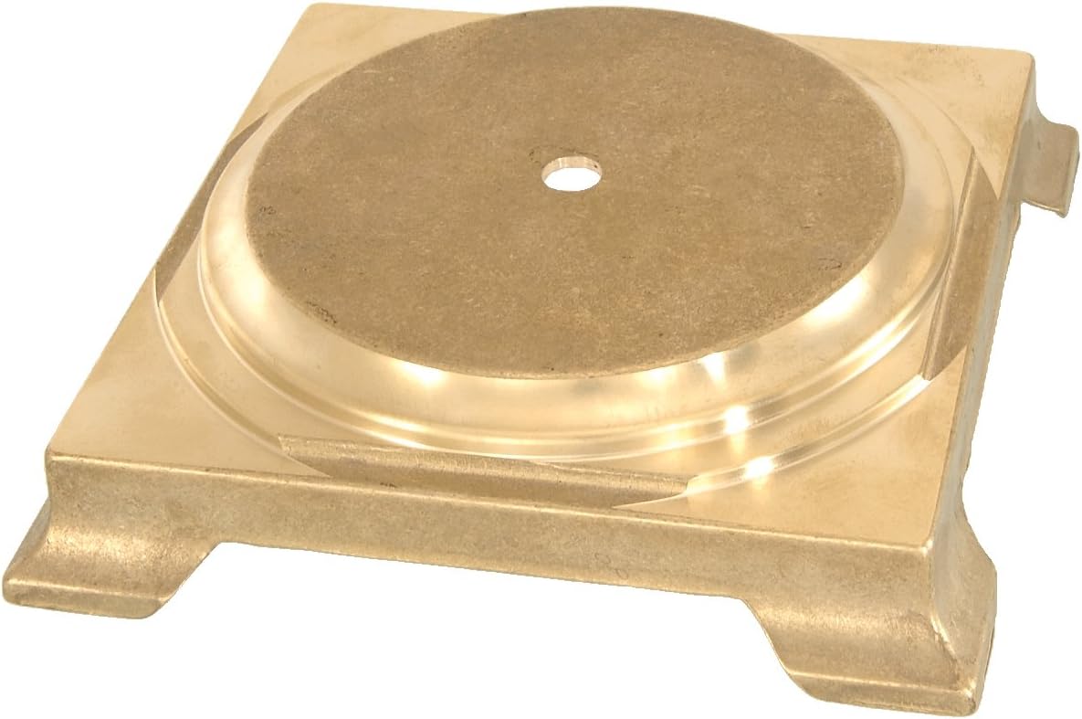 B&P Lamp® 1 1/2" Ht. Brass Footed Base with 4 7/16" Top Dia.