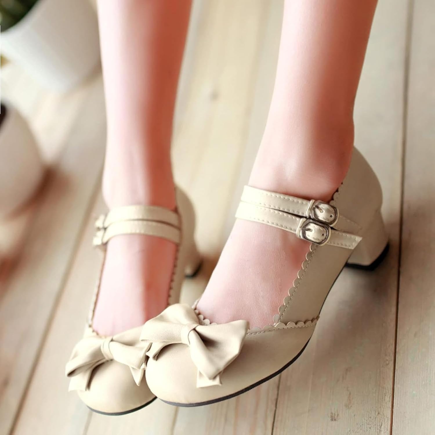 Synthetic Leather Dress Soft Low Heel Mary Jane Women's Shoes