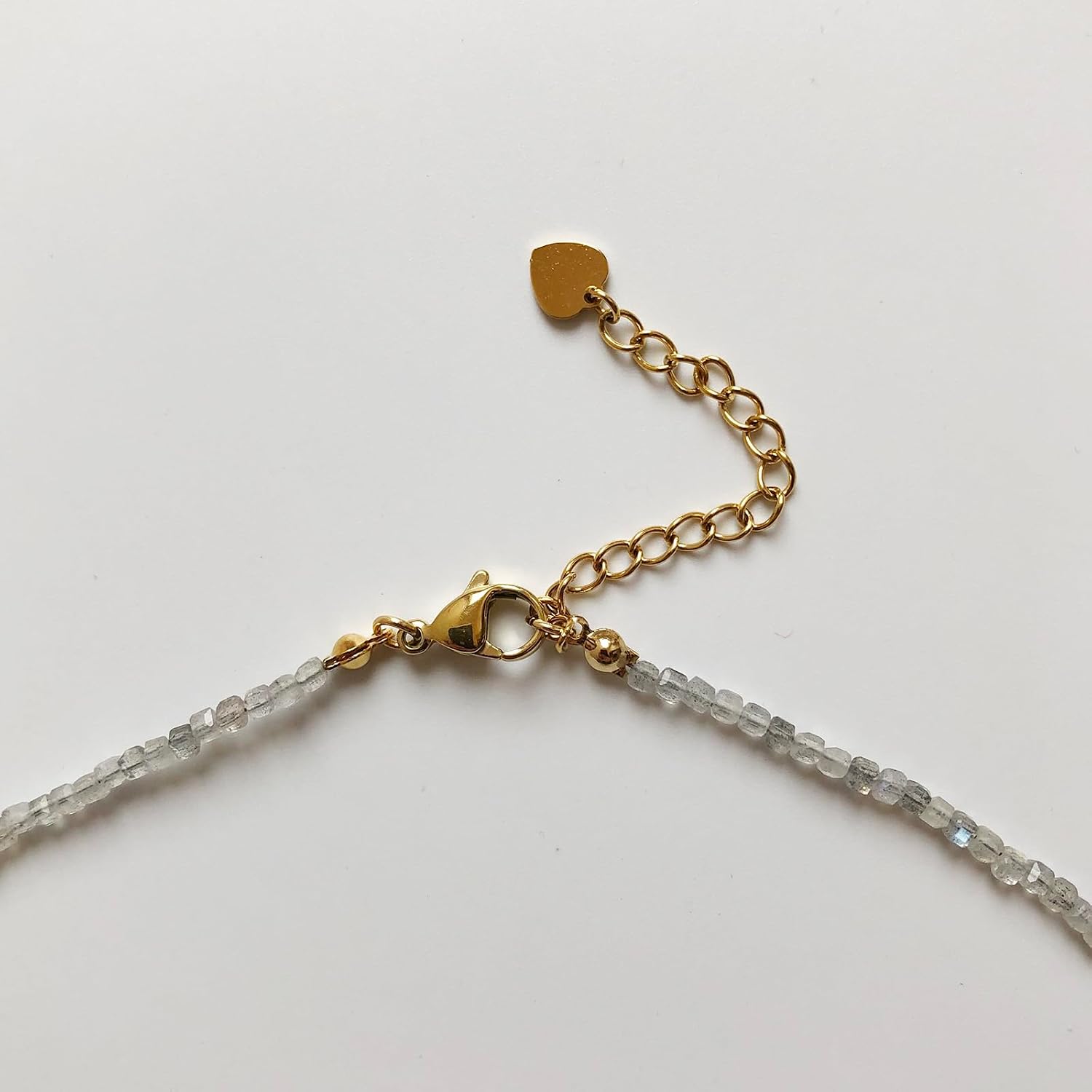 Beaded Gemstone Necklace with Pearl Pendant, Women Bohemian 18K Gold Plated Freshwater Pearl Choker Natural Stone Bead Decoration Charm Women Jewelry Handmade Vacation Elegant Gift