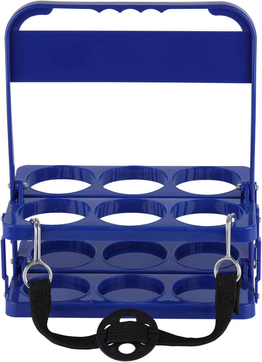 Foldable Plastic Drink Carrier, Beverage Delivery Holder Compatible with Grubhub Doordash Instacart Postmates Eats Car Drivers, Catering, Restaurant (Blue)