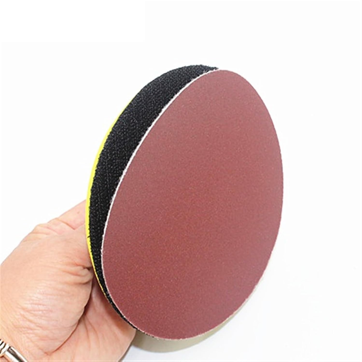 40pcs/Set 7Inch 180mm Sandpaper Brushed Back for Sander Red Round Sanding Paper Grits 320/400/600/800/1000/1200/1500/2000