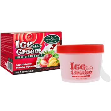 AICHUN BEAUTY Ice Cream Wash-Off Mud Mask 100g STRAWBERRY & MILK