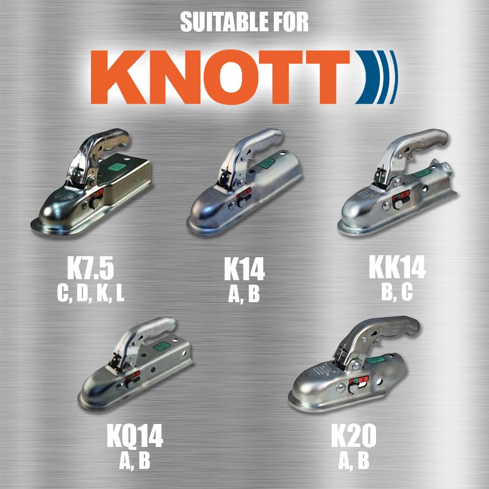 Stronghold Kupplungssperre für Knott, Steelpress und Winterhoff Anhängerkupplungen aus gepresstem Stahl nach Sold Secure Gold Standard Zertifiziert