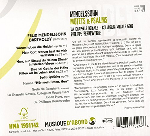 Mendelssohn: Motets & Psalms