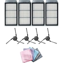 Dreame X50 Ultra ile Uyumlu 4 Yan F r a 4 Filtre 1 Temizlik Bezi