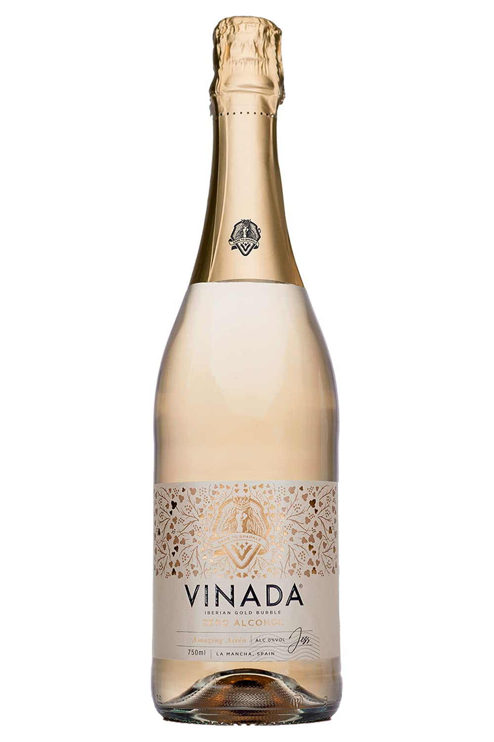 VINADA - Sparkling Gold - Zero Alcohol Wine - 750 ml (1 Glass Bottles)