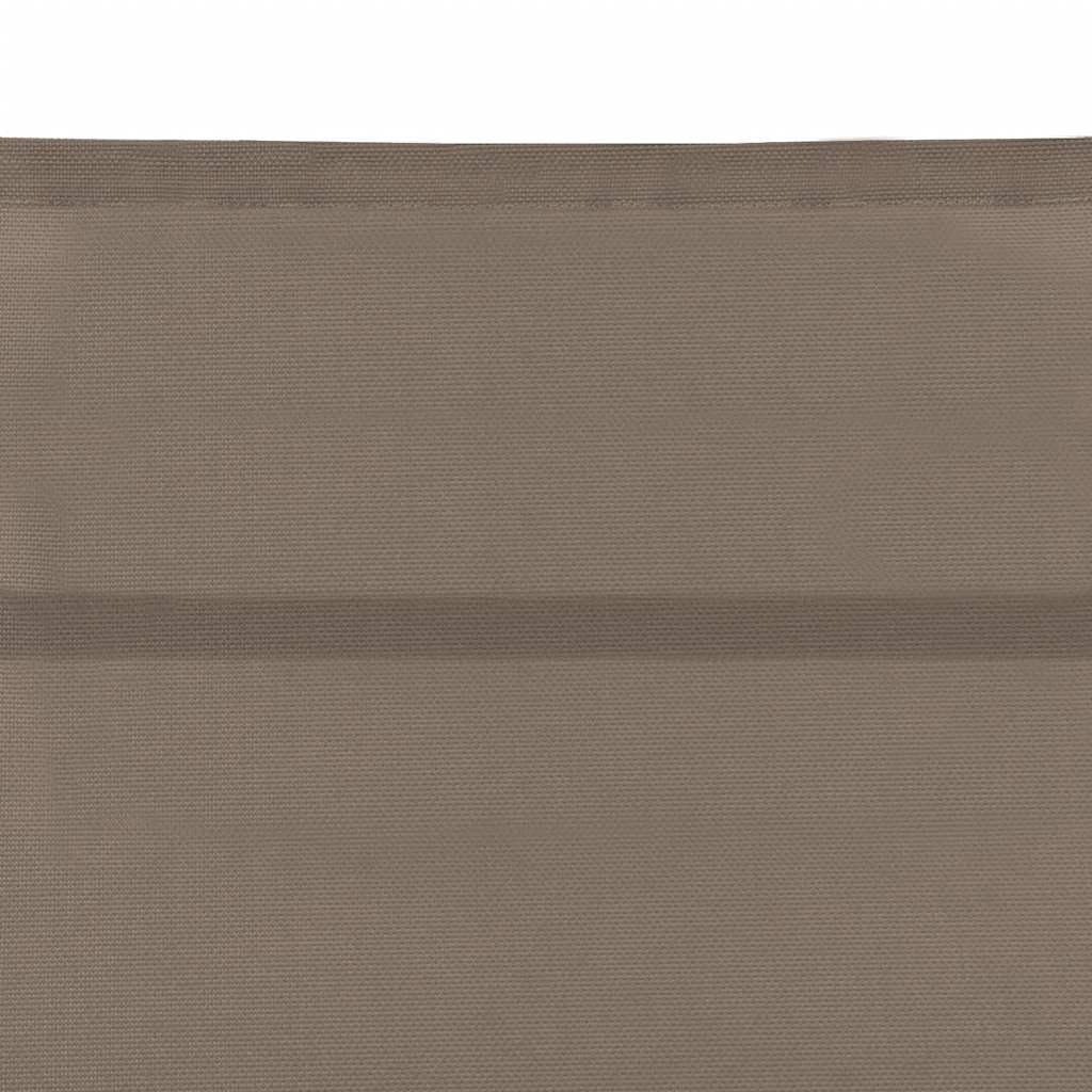 Leżak do opalania, tekstylen i aluminium, taupe, regulowany, ergonomiczny, z oparciem, do ogrodu, na taras, balkon, do wypoczynku, odporny na warunki atmosferyczne, wygodny