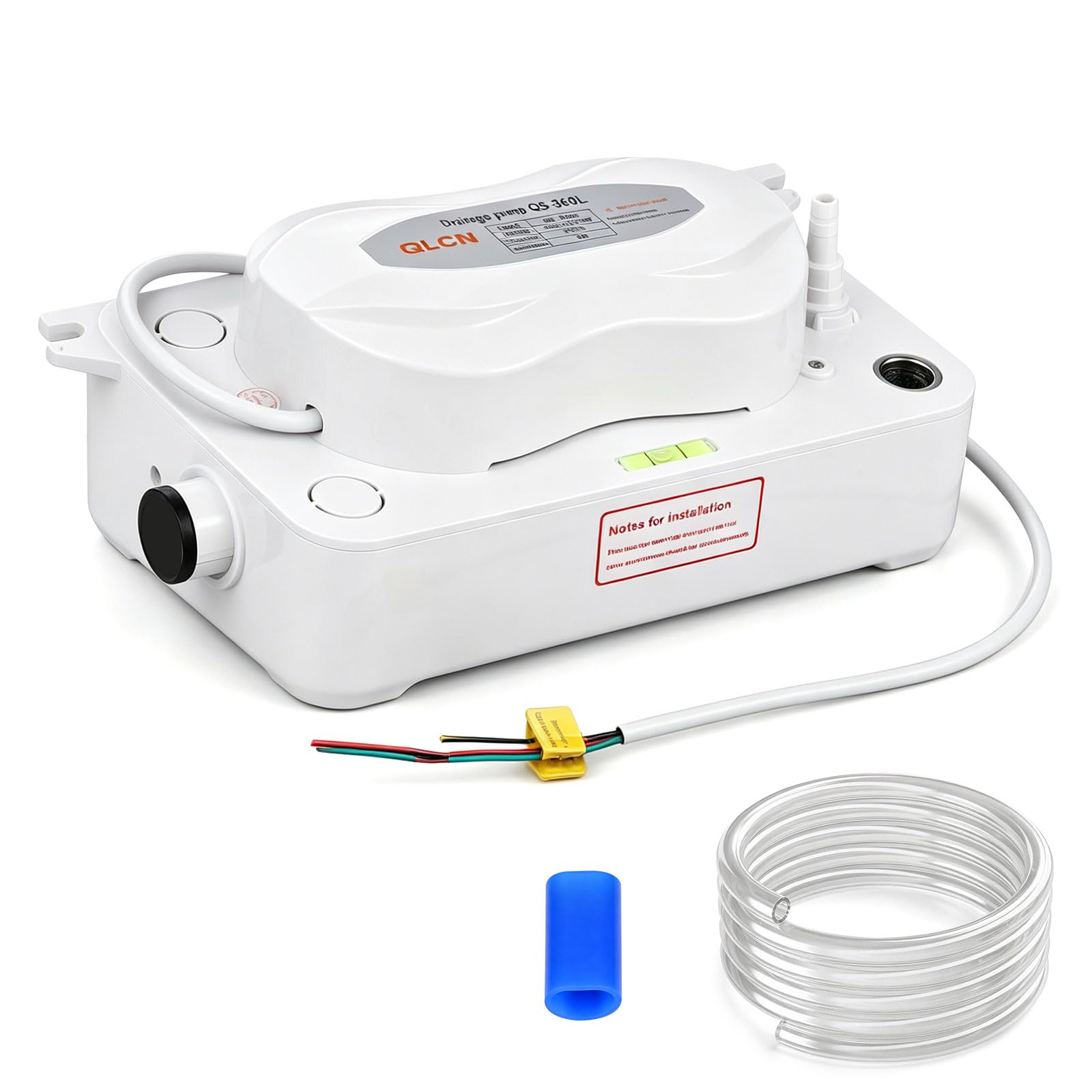 EXLECO Kondensatpumpe 1800ml 360L/H für 1-30HP Stand Klimaanlage mit Überlaufalarm, 5m Schlauch, 6m Förderhöhe