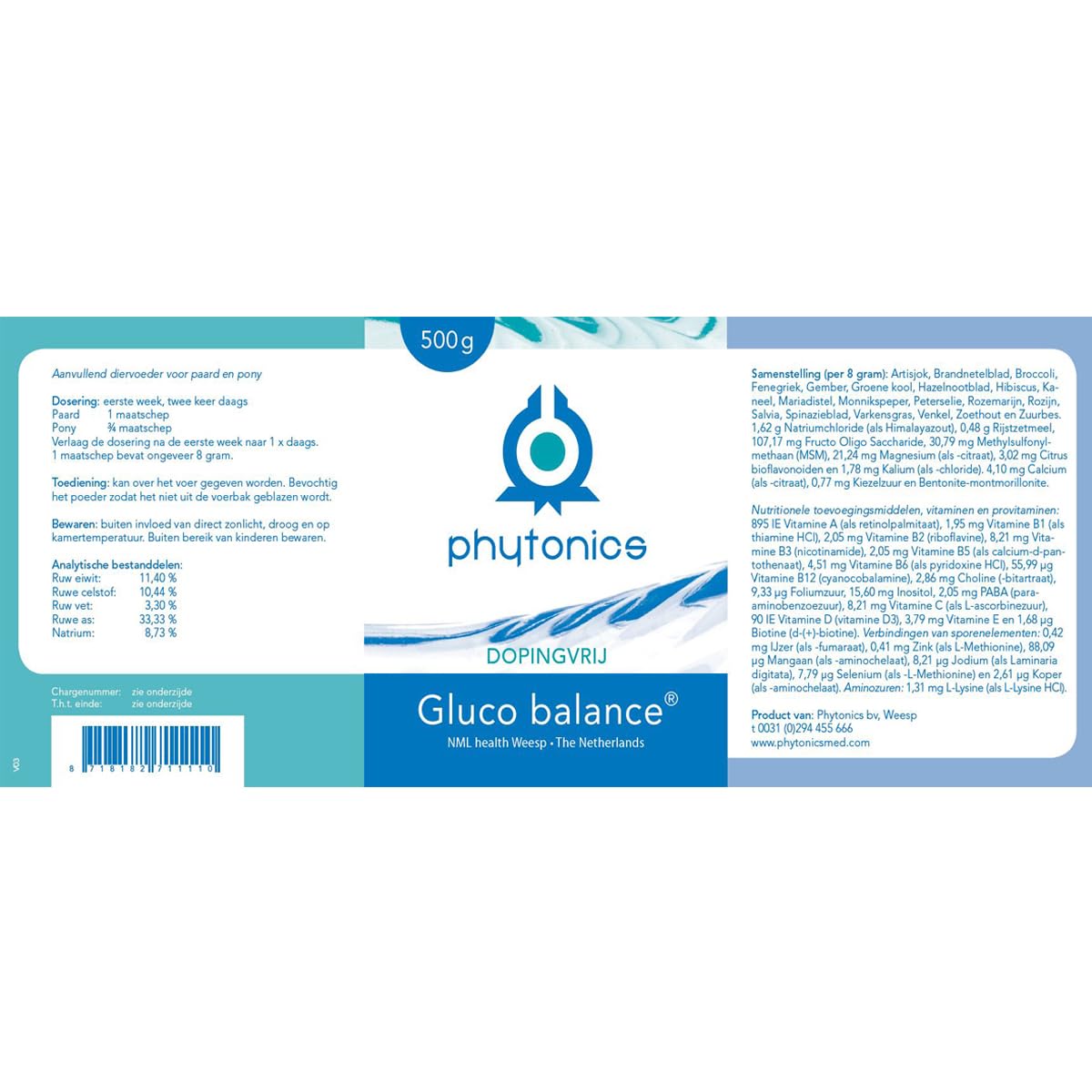 Gluco Balance Pferd Pony, 500 g, 1 Units