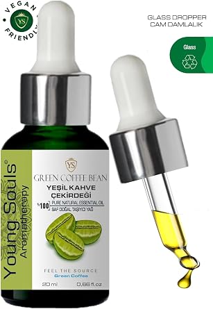 Young Souls Aromatherapy Green Coffee Carrier Oil Yeşil Kahve Çekirdeği Bitkisel Taşıyıcı Yağ 20 ml