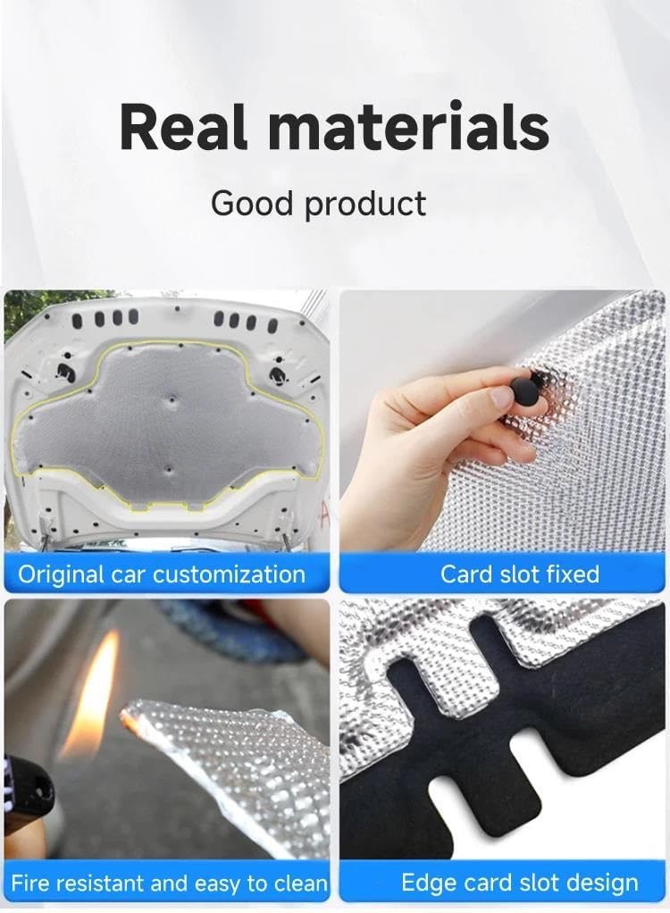 Automobile Insulation Front Hood Engine Sound Pad for Toyota for Land for Cruiser for Prado 150 J150 for Lexus GX 400 460 2010-2017 Insulation Carpets(Style B)