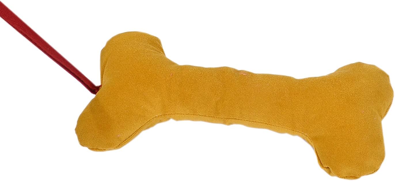 X-Perk Köpek Kemik Oyuncak İpli Çekiştirmeli Kumaş Elyaf Dolgulu Boy 25 cm En 6 cm