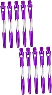 BESPORTBLE 10 Pçs Hastes Roscadas De Liga Ba Haste Haste Rosca Padrão Hastes Dardos Hastes Suprimentos Profissionais Acessórios Eixo Ar Roxo Dardo Alumínio
