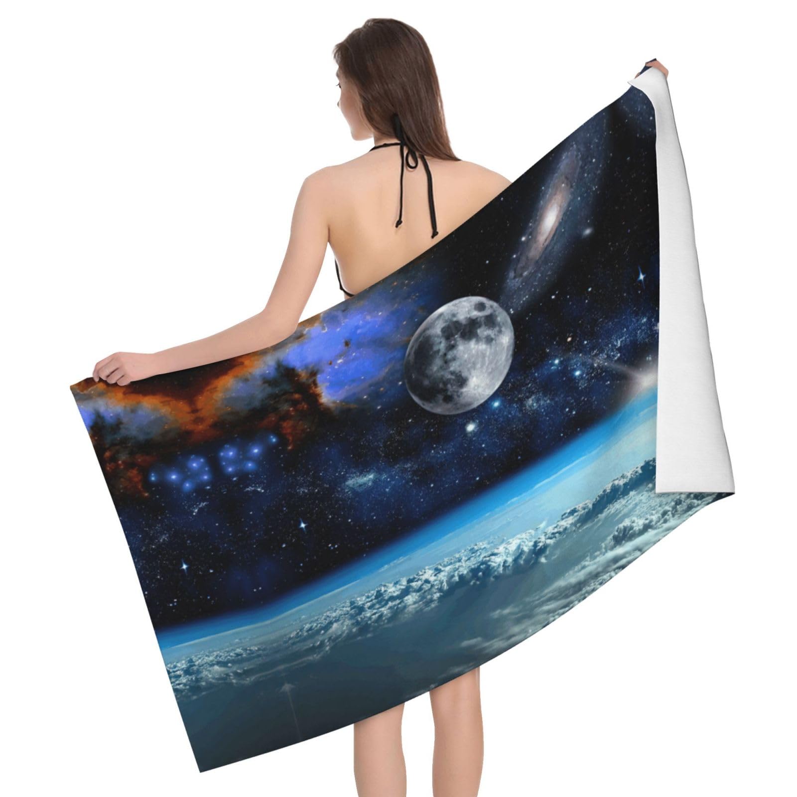 Serviette de bain microfibre ultra absorbante et séchage rapide Space Planet