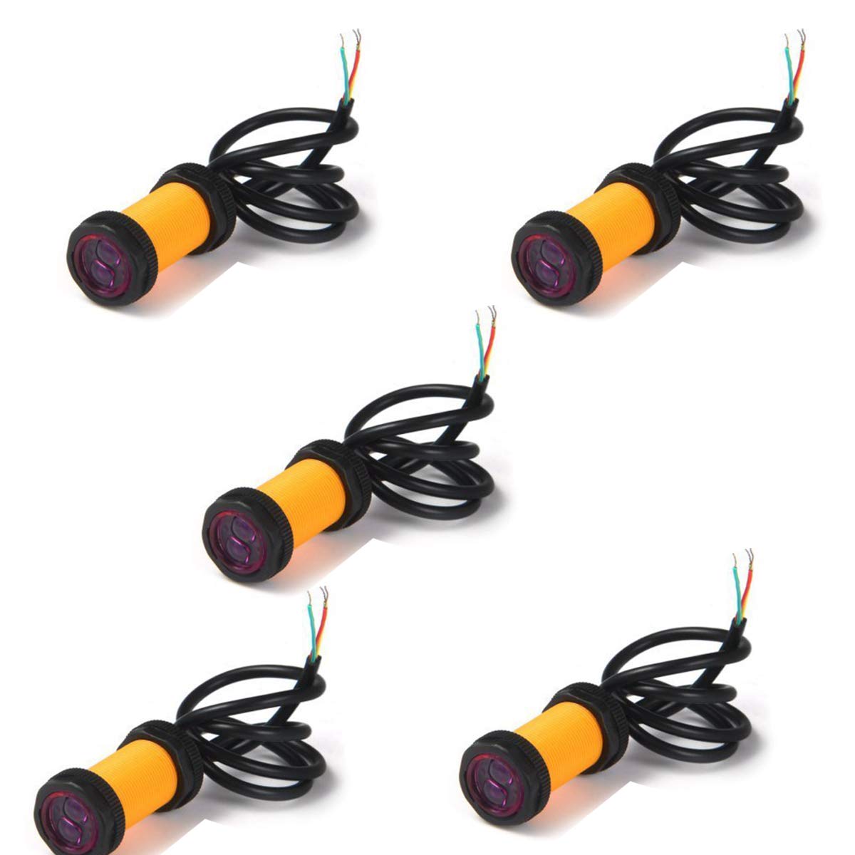 Robocraze E18-D80NK Adjustable Infrared Proximity Switch | Infrared IR Obstacle Avoidance Proximity Switch - BLACK (Pack of 1) (B07F731XZW) Amazon Price History, Amazon Price Tracker