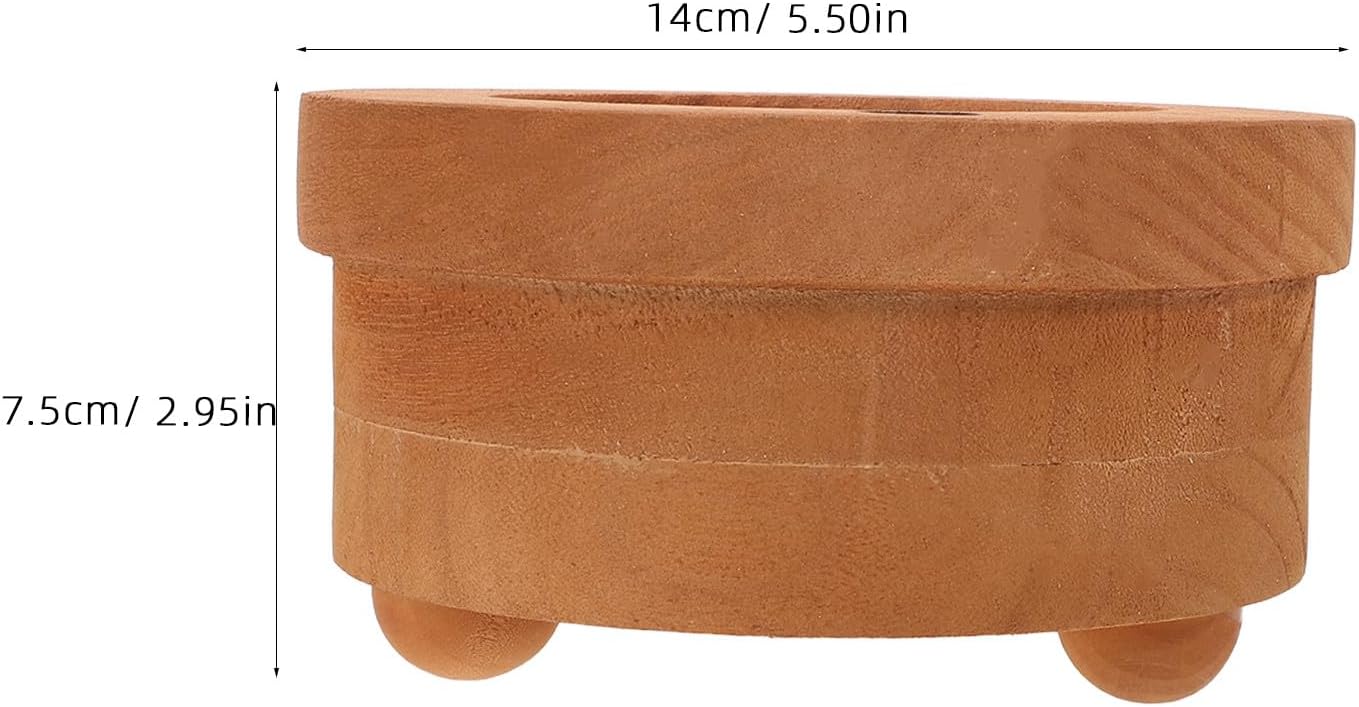 Paper Cup Dispenser: Wood Shelf with Mark Slot(No Pencils) - Kitchen and Office Cup Holder Organizer - Brown Rustic Wooden Mug Stand for Party Supplies
