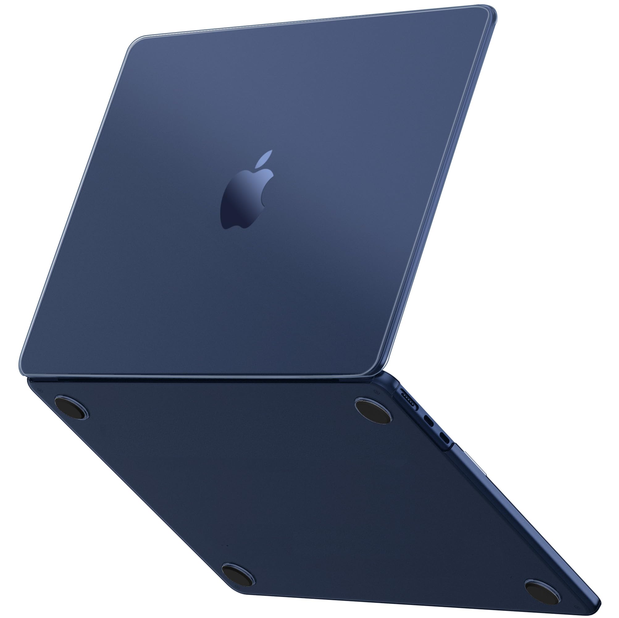 GPXIIZ Cover Compatibile con MacBook Air 13,6 Pollici M4 M3 M2 Custodia 2025 2024 2023 2022 A3240 A3113 A2681, Case Cover Rigida Protettiva in Plastica Ultra Sottile 13.6", Mezzanotte