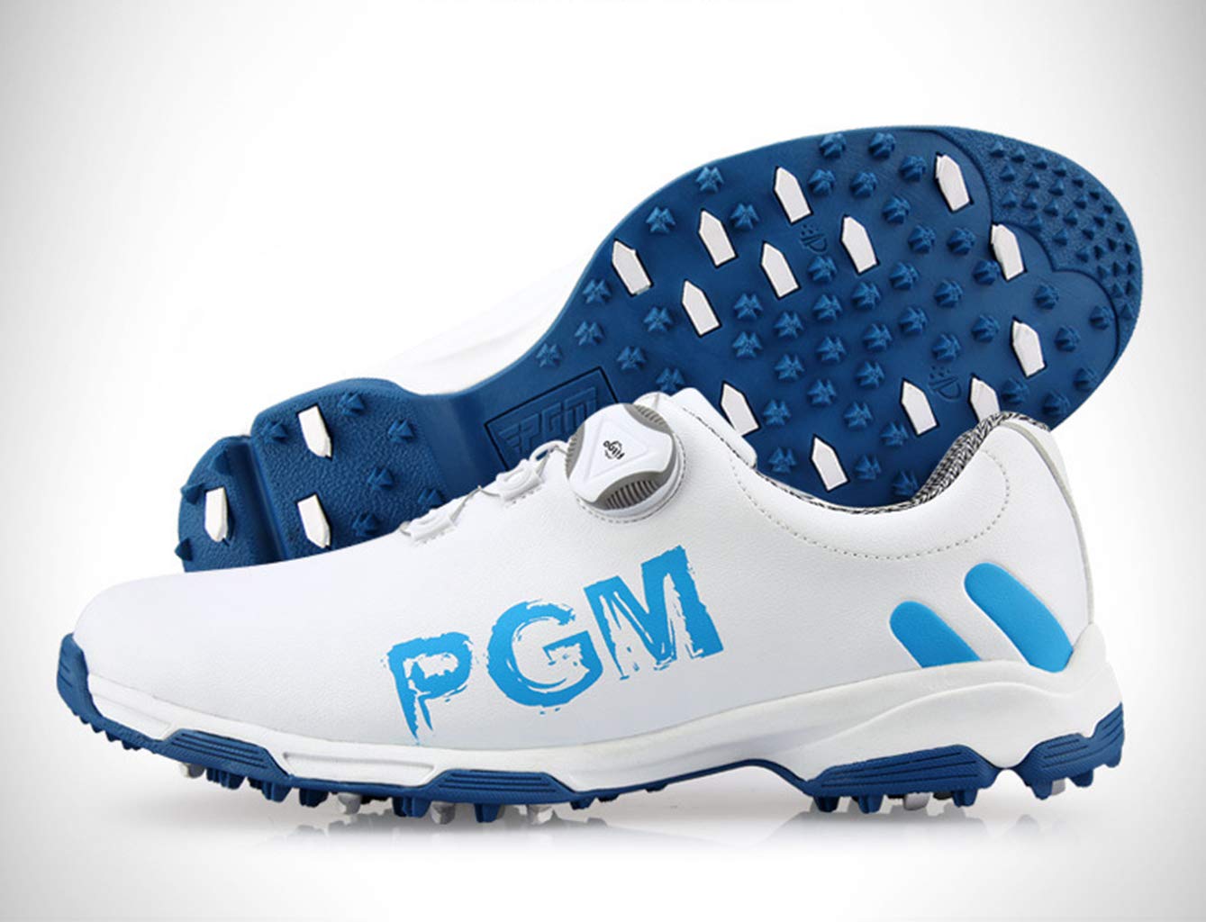 Chaussure de Golf Imperméable pour Hommes avec Système de Dentelle
