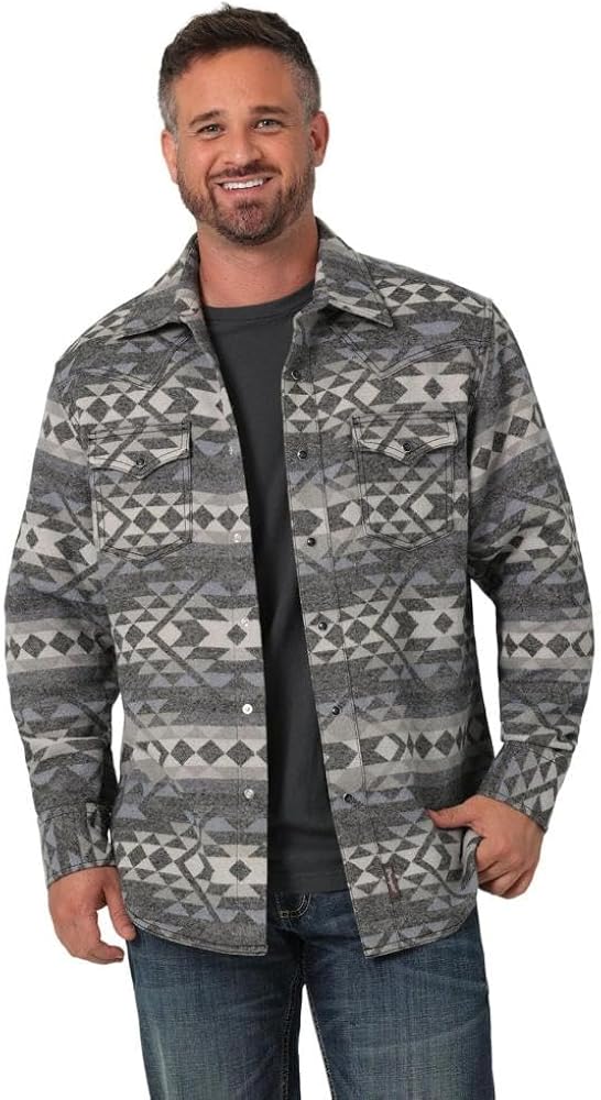 オールドネイビー 00s tough wool drizzler XL grey Amazon.com: Wrangler Vintage Indigo (Grey) Retro Premium Jacquard