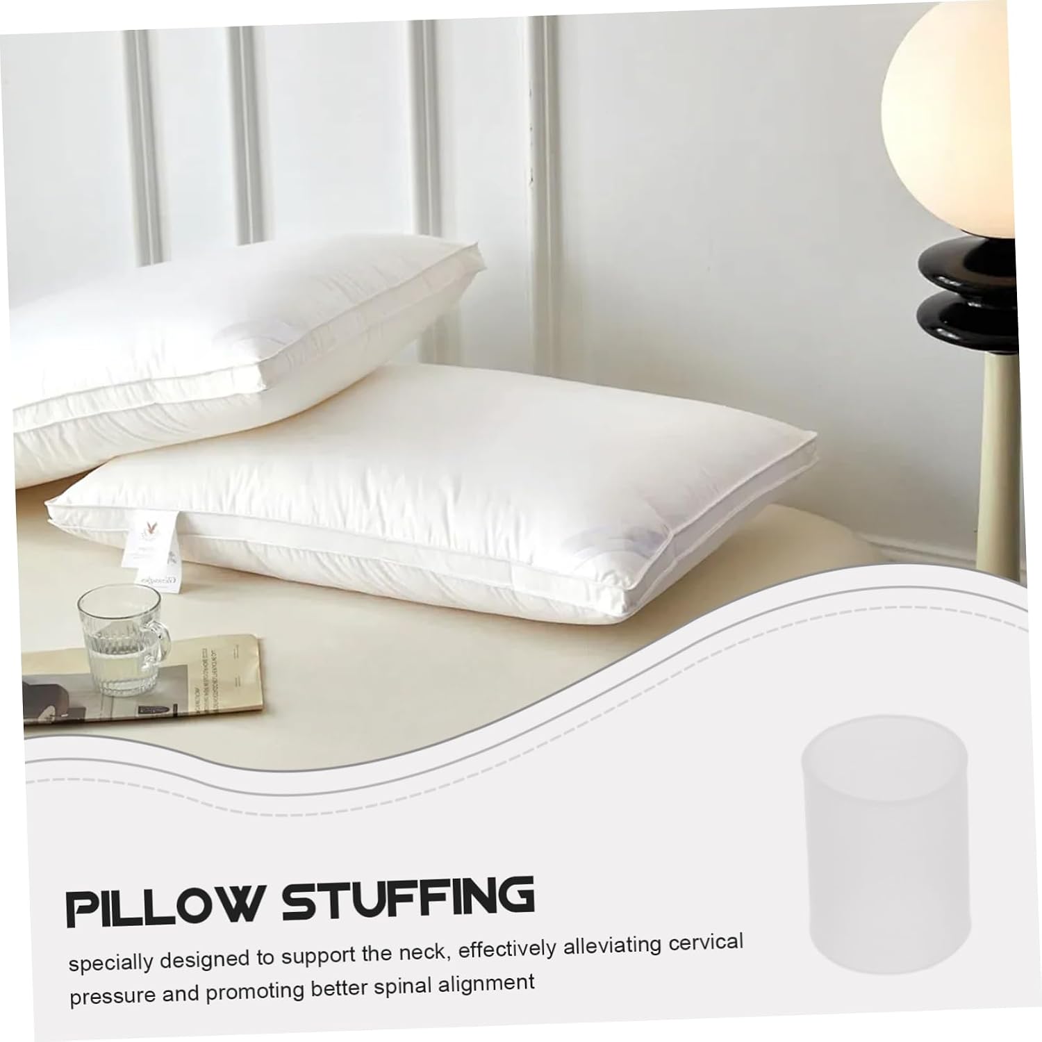 Elastic TPE Pillow Filling Tube 500G Neck Support Stuffing for Comfortable Sleep and Flexible Pillow Insert for Travel and Home Use