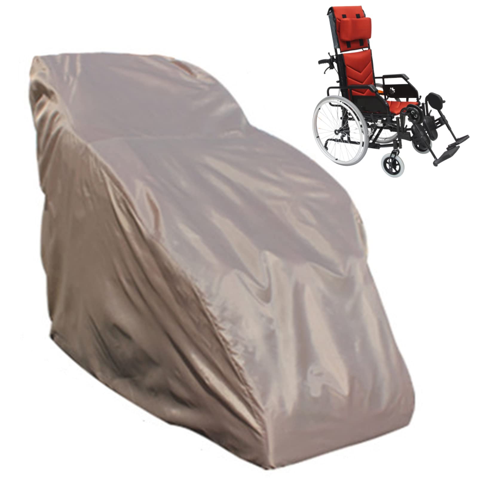 Funda impermeable para sillas de ruedas, protección solar plegable y protección contra el polvo para uso en exteriores