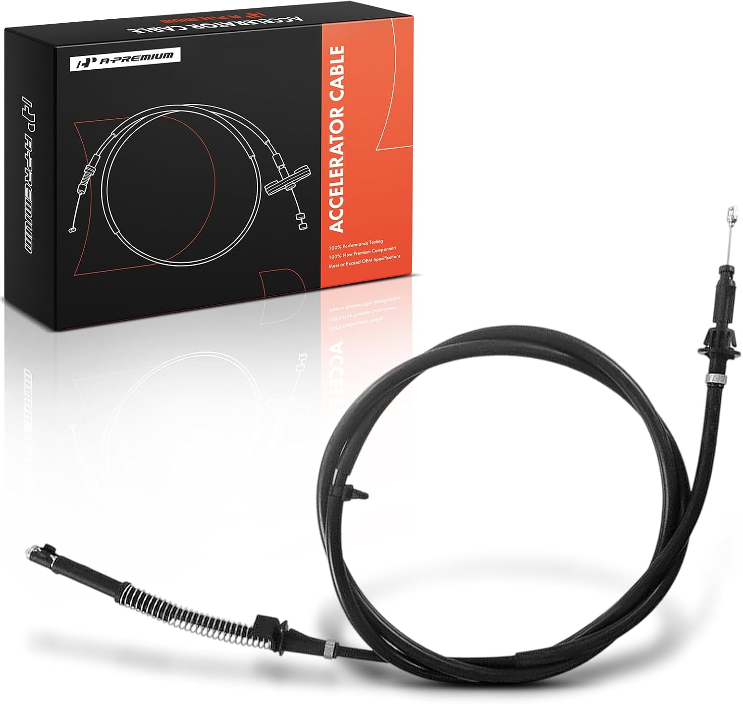 A-Premium 36 inch Carburetor Accelerator Cable Compatible with Ford Mustang 1986-1993, 5.0L