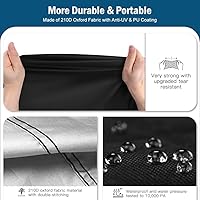 Vista 4 de Funda para columpio al aire libre de 3 plazas triples, impermeable, cubierta de toldo para patio, cubierta de hamaca para columpio, cubierta