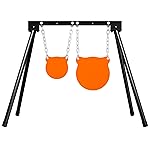 Highwild AR500 Steel Targets System 3/8 Inch Thick Complete Steel Shooting Targets with Stand, 8 + 12 Shooting Gongs with 1 Stand & 2 Mounting Kits