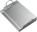 Onlyfire Gridle rectangulaire universel en acier inoxydable pour gaz BBQ Des grillades, 23" x 16" Plat Top Grill Assiette pour Petit déjeuner, Burgers Smash & Cuisine en plein air, convient Weber Napoléon Char-Broil