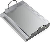 onlyfire Rozsdamentes Acél Plancha Grillezőlap 51x32 cm Gázgrill és Széngrillhez 1