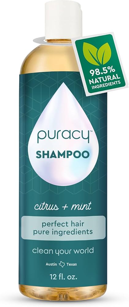 Puracy Plant-Based Natural Shampoo - For All Hair Types Including