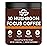 Suiyilary Mushroom Coffee with Focus, 10 Mushroom Extract Powder Blend Lion\'s Mane, Brain Supplements with Instant Coffee for Energy, Focus, Memory and Immunity 147g 21 Serving