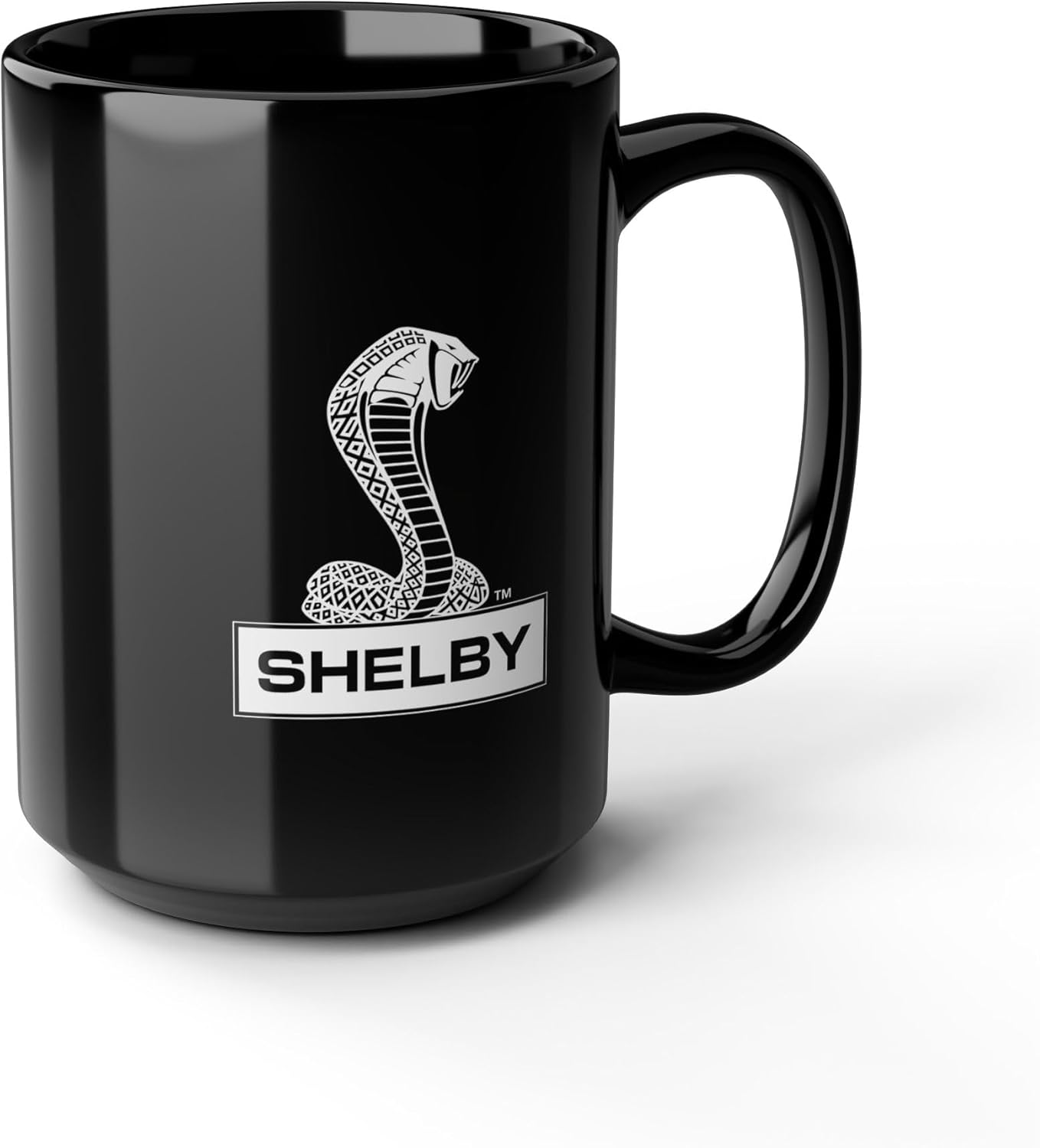 Shelby® Cobra Ceramic Coffee Mug Cup, 15-Ounce - Glossy Finish - Dishwasher and Microwave Safe – Officially Licensed, Authentic Product – Great for Tea, Hot Chocolate, Soups, Stews, Beverages