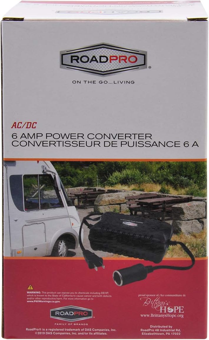 RoadPro RPSL7001 AC to DC 6 Amp Power Converter