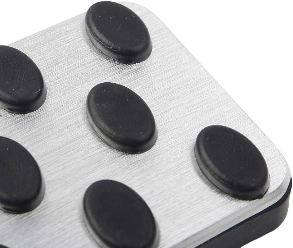 DFFHW Car Automatic Gas Brake Anti-Slip Clutch Pedal Pad Kit for Mercedes Benz A-Class 2004-2015, Benz B-Class 2009-2015, CLA-Class 2013-2015, Chrome