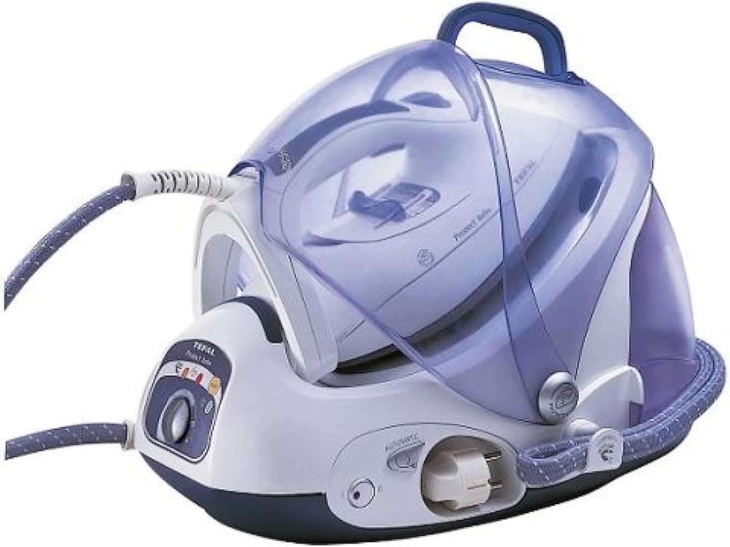 Tefal Protect Turbo GV9150 Steam Generator with iron nested in base