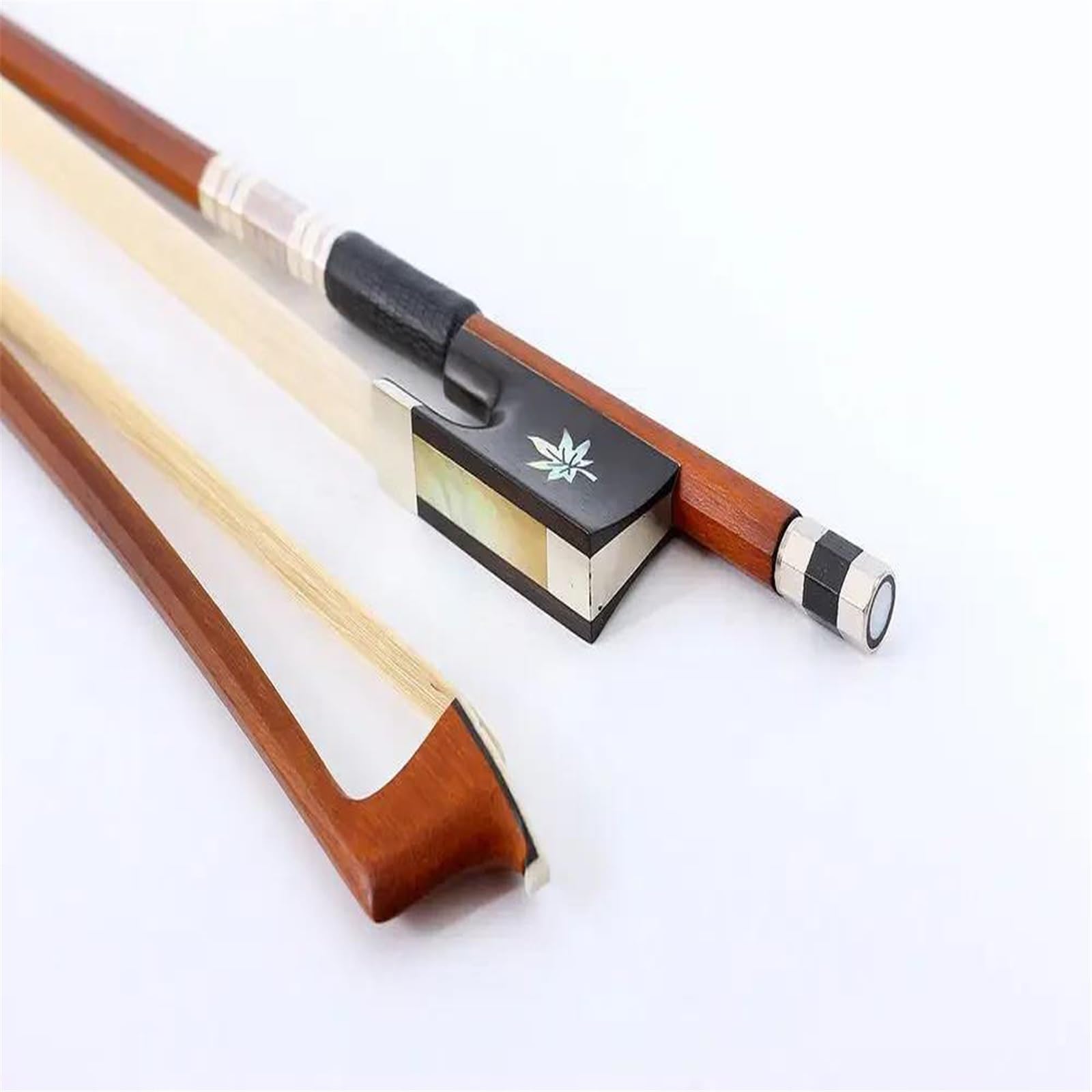Arco per violino Archetto per violino 4/4 di dimensioni standard con intarsi in crine di ebano Well Balance Professional