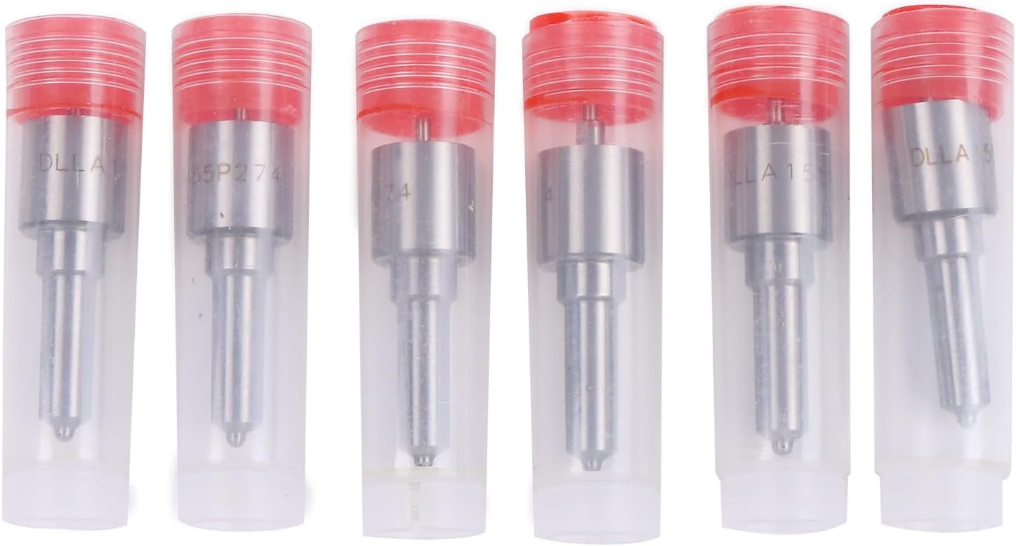 6 Pcs Injector Nozzle 0433171206 DLLA155P274 1290177H1 Compatible for Cummins Engine 4BT 6BT 6BTA