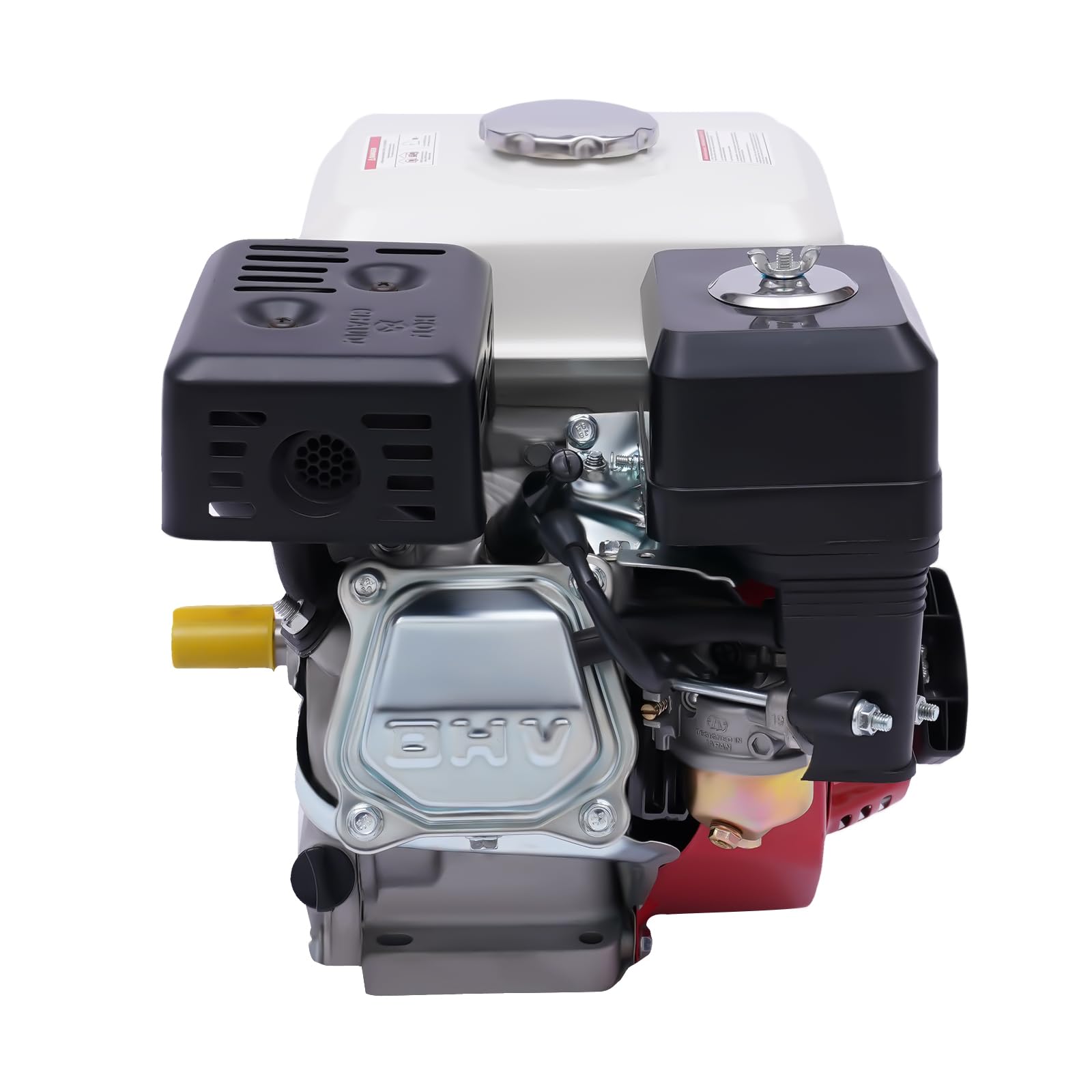 Motor de gasolina de 4 tiempos de 7,5 CV, motor de estacionamiento OHV, motor de kart, motor refrigerado por aire, accionamiento de un solo cilindro, protección contra la falta de aceite, 5100 W,
