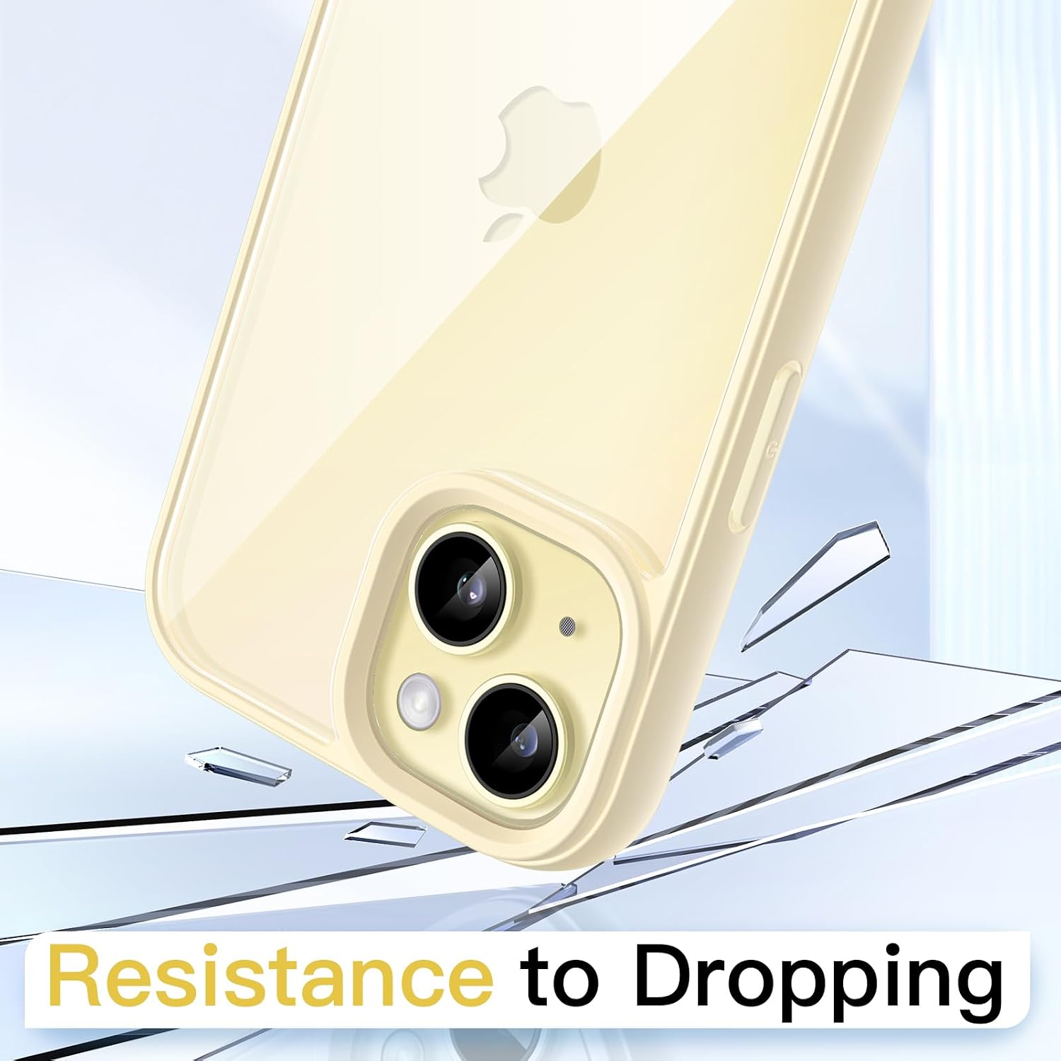JETech Case for iPhone 15, Yellow