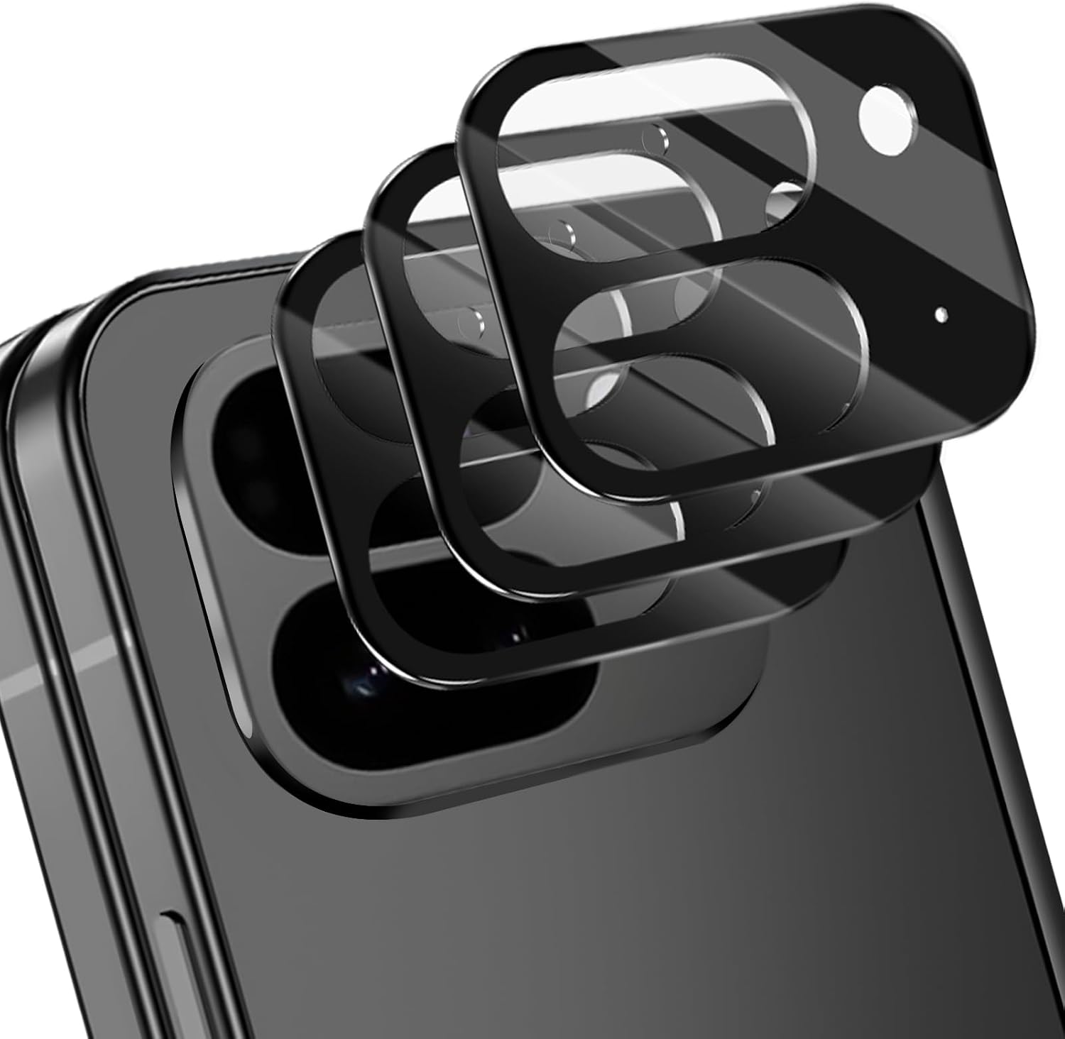 3 Pack for Google Pixel 10 Pro XL Camera Lens Protector,Tempered Glass 9 Hardness,Anti-Scratch High Definition Camera Screen Protector for Pixel 10 Pro XL