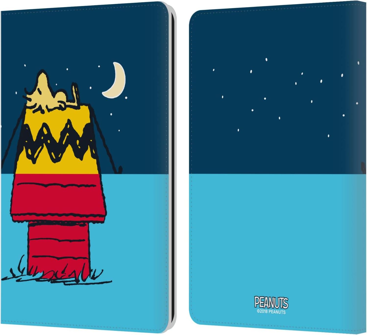 Head Case Designs Officially Licensed Peanuts Snoopy & Woodstock Halfs and Laughs Leather Wallet Case Compatible with Kindle Paperwhite 1/2 / 3