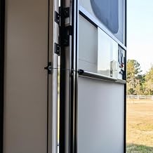 RV Screen Door Closer, 17 Adjustable Aluminum Auto Close Device for 2024 RV Doors, Smooth Closing with Adjustable Tension, Includes Installation Hardware