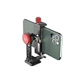 Cell Phone Tripod Mount, ULANZI ST-14 Smartphone Tripod Mount Adapter Aluminum with Cold Shoe, 360° Cell Phone Stand Holder Clamp for iPhone17 16 15 14 13 12 11 Max Pro iPhone X XR Xs 6 7 Plus